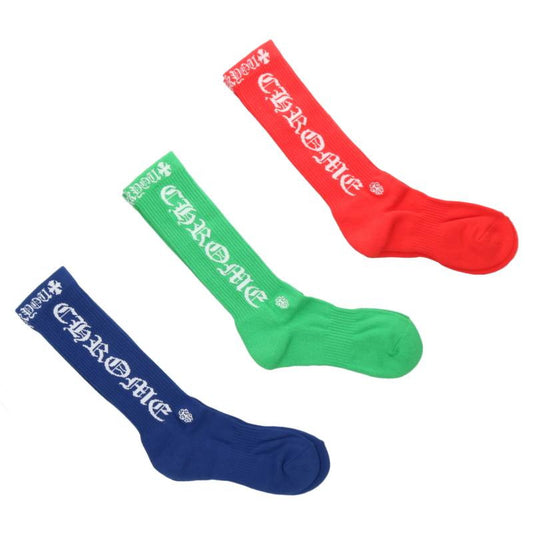 Chrome Hearts OLD ENGLISH SOCKS Multi 3-Pack Size ONE SIZE