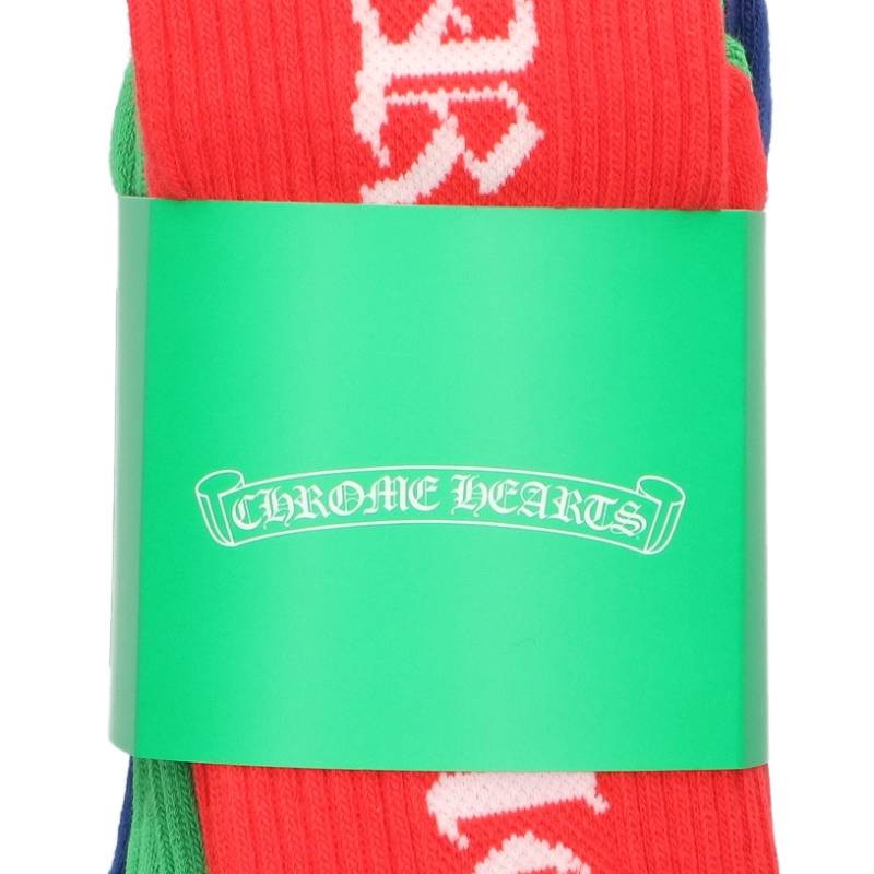 Chrome Hearts OLD ENGLISH SOCKS Multi 3-Pack Size ONE SIZE