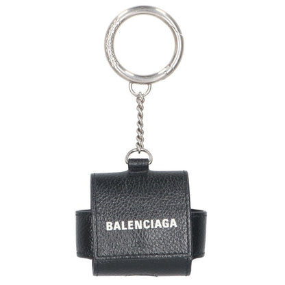 BALENCIAGA Logo Leather AirPods Case Black