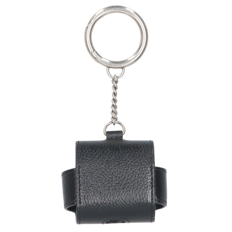 BALENCIAGA Logo Leather AirPods Case Black