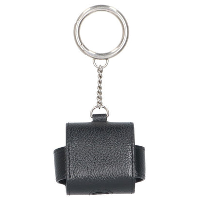 BALENCIAGA Logo Leather AirPods Case Black