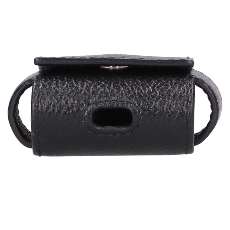 BALENCIAGA Logo Leather AirPods Case Black