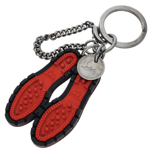 Christian Louboutin Lug Sole Keyring Black/Red