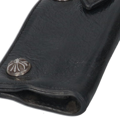 Chrome Hearts Cross Ball Button Leather Key Case