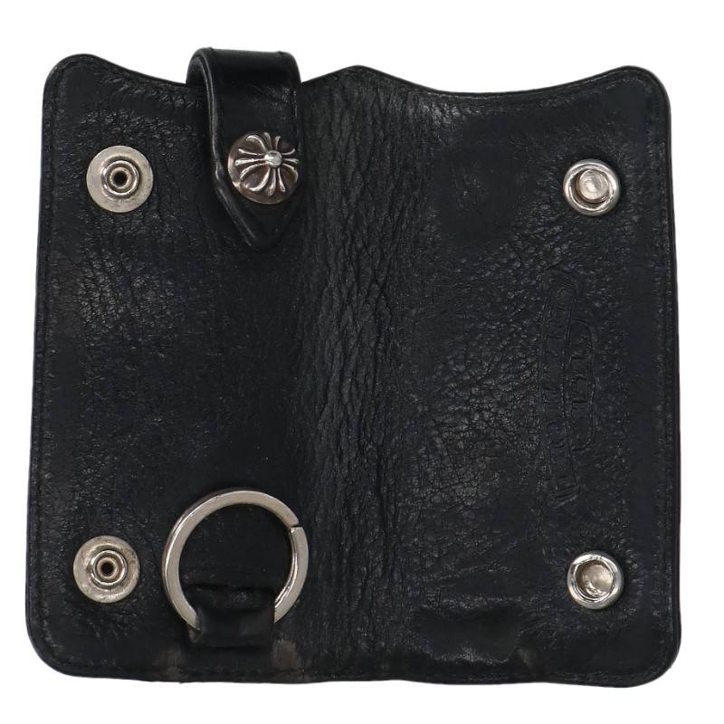 Chrome Hearts Cross Ball Button Leather Key Case