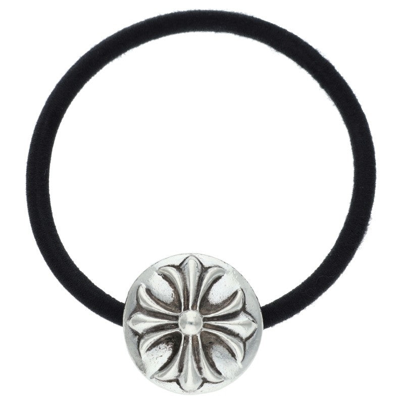 Chrome Hearts Cross Ball Button Hair Tie Silver/Black