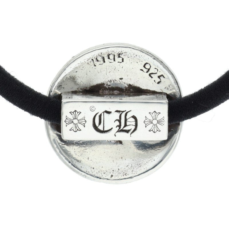 Chrome Hearts Cross Ball Button Hair Tie Silver/Black