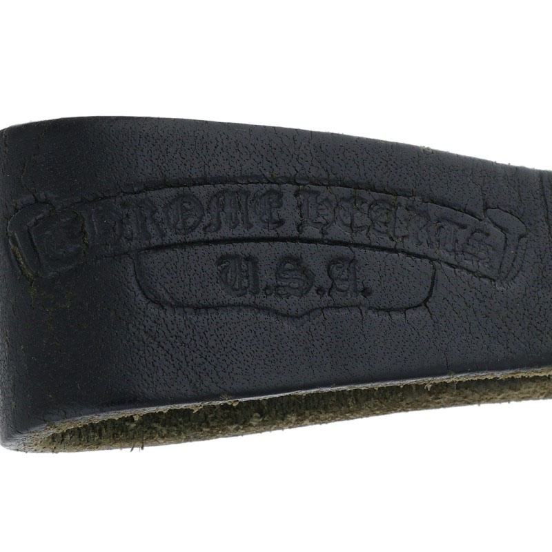 Chrome Hearts Celtic Ball Leather Belt Loop Size ONE SIZE