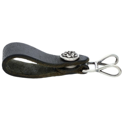 Chrome Hearts Celtic Ball Leather Belt Loop Size ONE SIZE