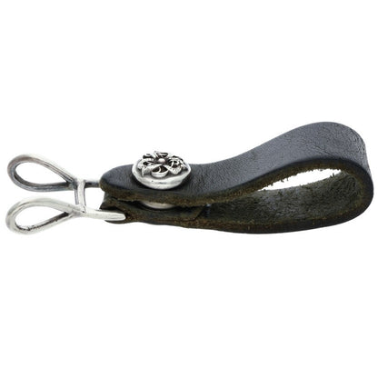 Chrome Hearts Celtic Ball Leather Belt Loop Size ONE SIZE