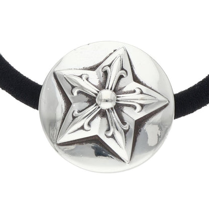 Chrome Hearts Star Button Hair Tie Silver