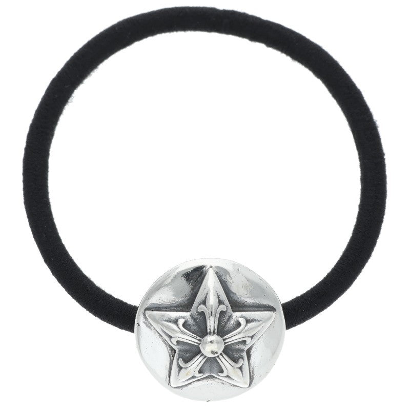Chrome Hearts Star Button Silver Concho Hair Tie