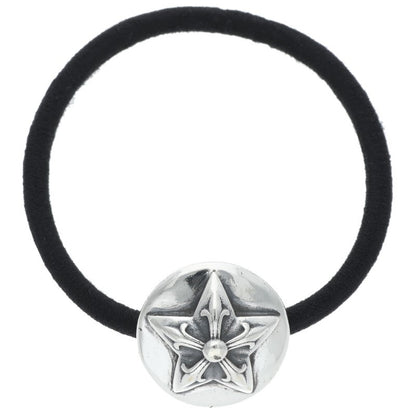 Chrome Hearts Star Button Silver Concho Hair Tie