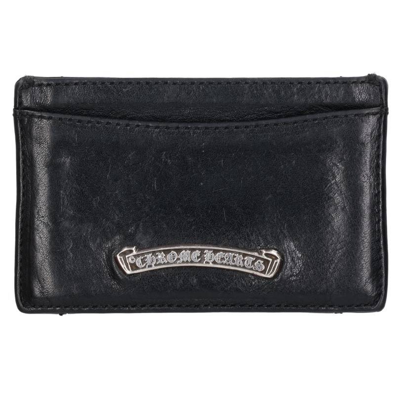 Chrome Hearts Jotter Card Case Black Silver Size ONE SIZE