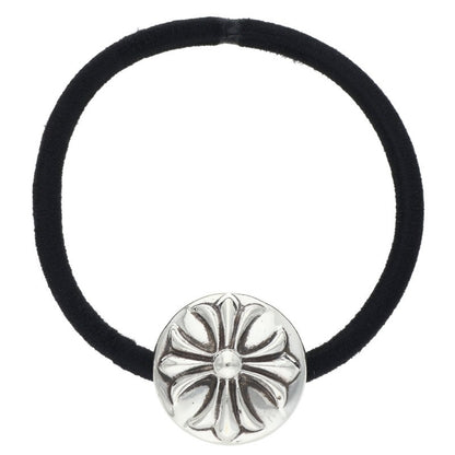Chrome Hearts Cross Ball Concho Silver Hair Tie