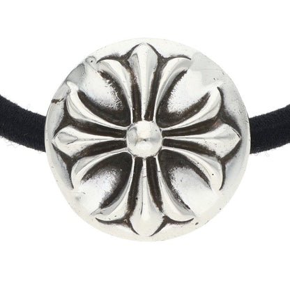 Chrome Hearts Crossball Button Silver Concho Hair Tie