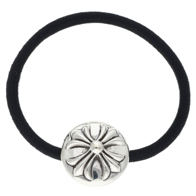 Chrome Hearts Crossball Button Old Silver Concho Hair Tie