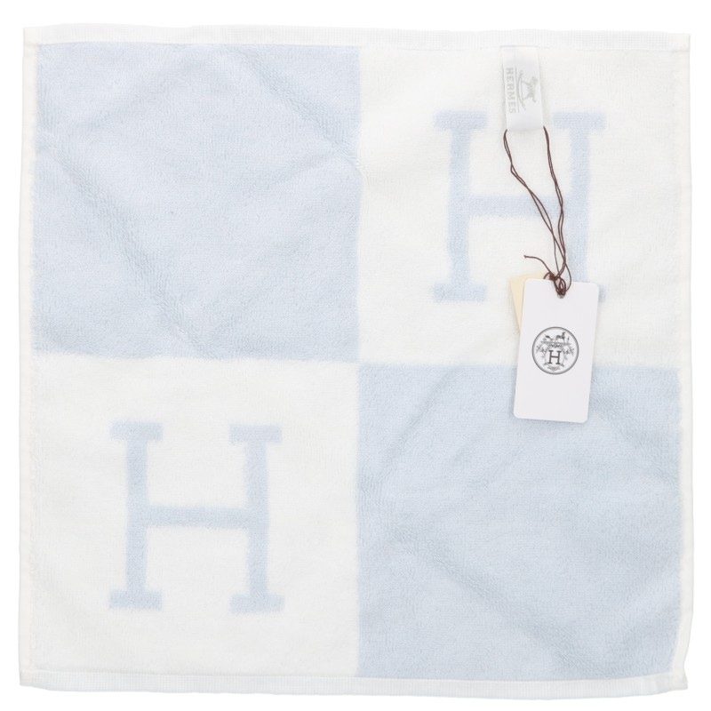 HERMES H-Logo Avalon Cotton Hand Towel 2-Piece Set