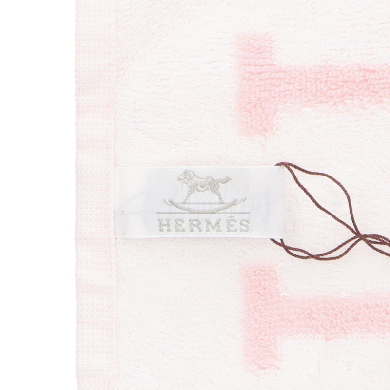 HERMES H-Logo Avalon Cotton Hand Towel 2-Piece Set Multi
