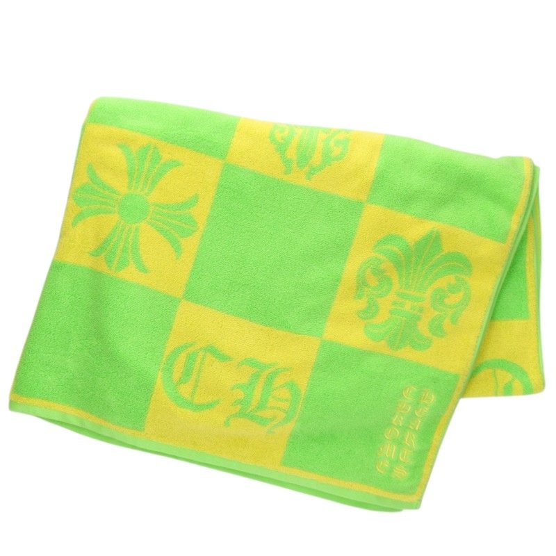Chrome Hearts All-Over Logo Print Cotton Beach Towel