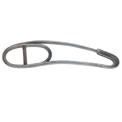HERMES Chaine d'Ancre Punk Silver Brooch