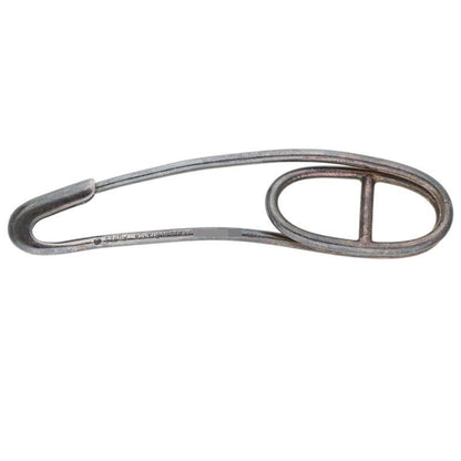 HERMES Chaine d'Ancre Punk Silver Brooch