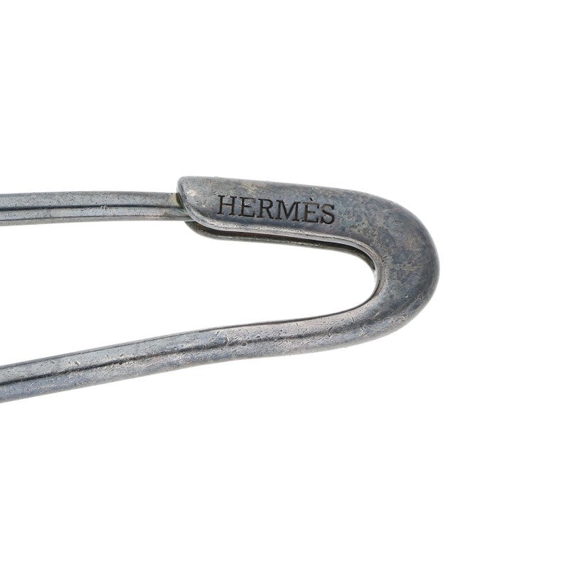 HERMES Chaine d'Ancre Punk Silver Brooch
