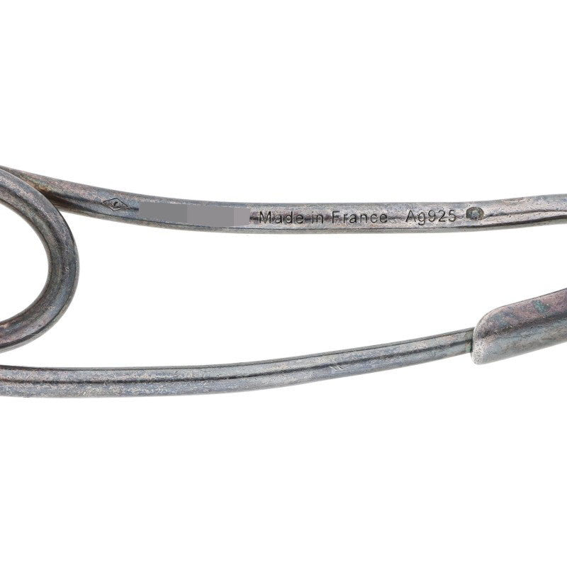 HERMES Chaine d'Ancre Punk Silver Brooch