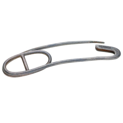 HERMES Chaine d'Ancre Punk Silver Brooch