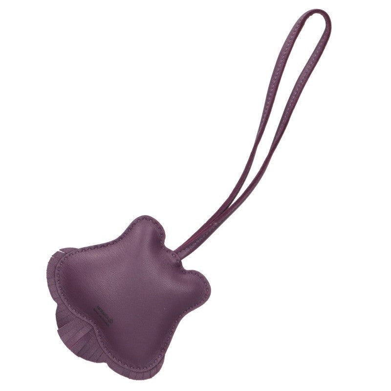 HERMES Petit H Tiger H Anemone Charm Purple