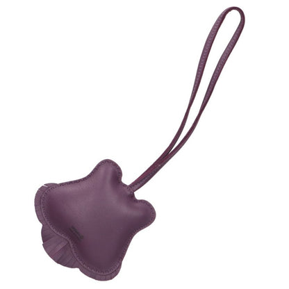 HERMES Petit H Tiger H Anemone Charm Purple