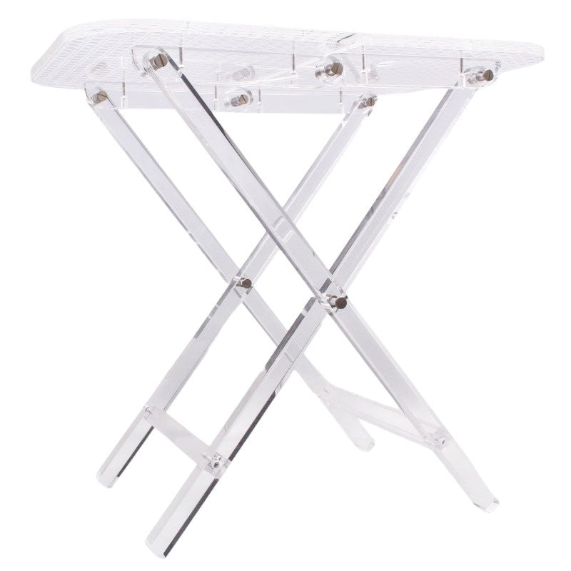 DIOR Small Clear Folding Cannage Table