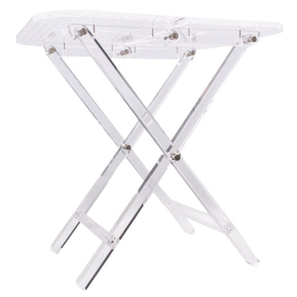 DIOR Small Clear Folding Cannage Table