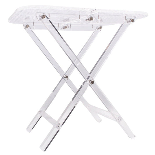 DIOR Small Clear Folding Cannage Table