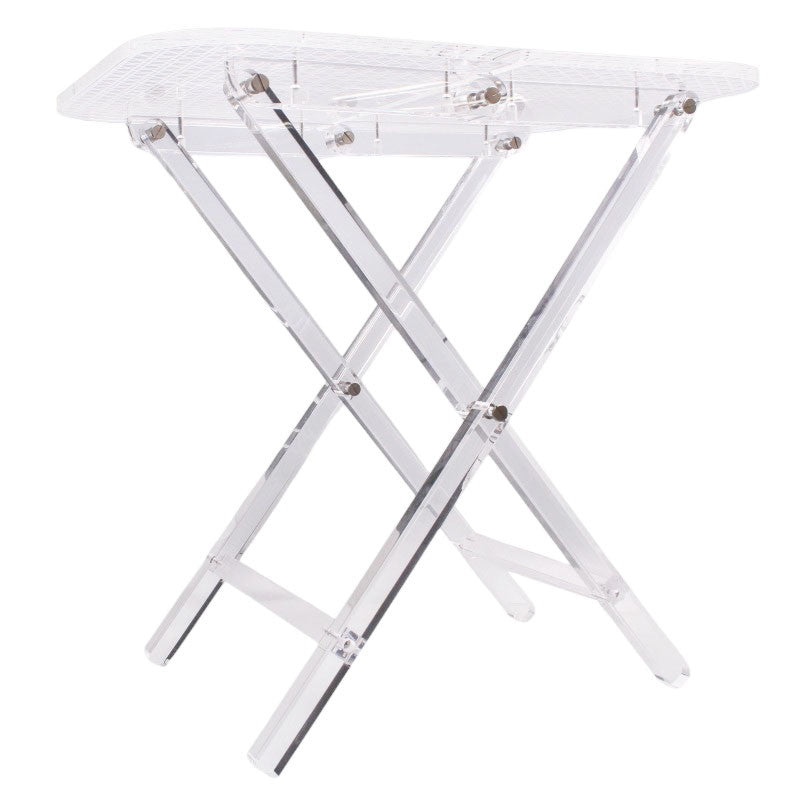 DIOR Small Clear Folding Cannage Table