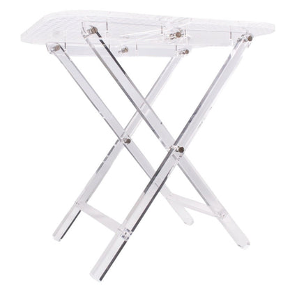 DIOR Small Clear Folding Cannage Table