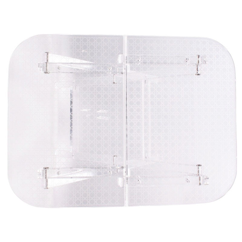 DIOR Small Clear Folding Cannage Table