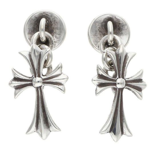 Chrome Hearts Tiny CH Cross Silver Cufflinks