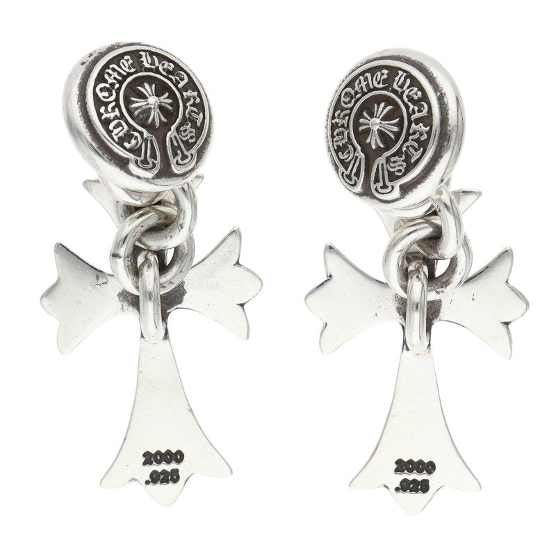 Chrome Hearts Tiny CH Cross Silver Cufflinks