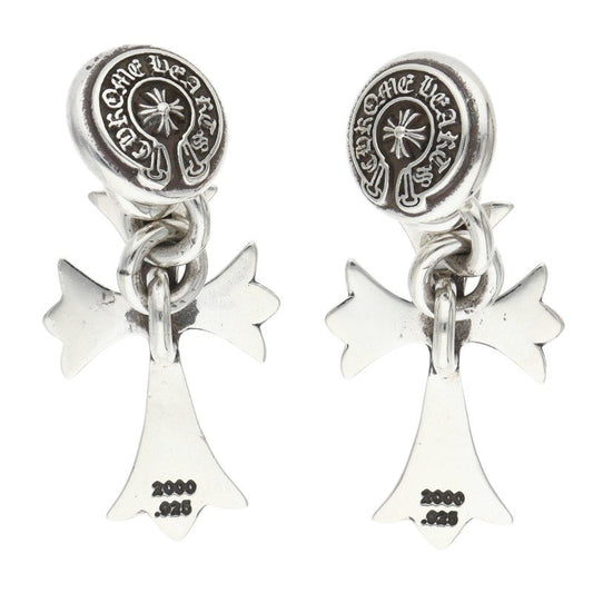 Chrome Hearts Tiny CH Cross Silver Cufflinks