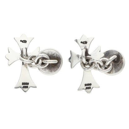 Chrome Hearts Tiny CH Cross Silver Cufflinks