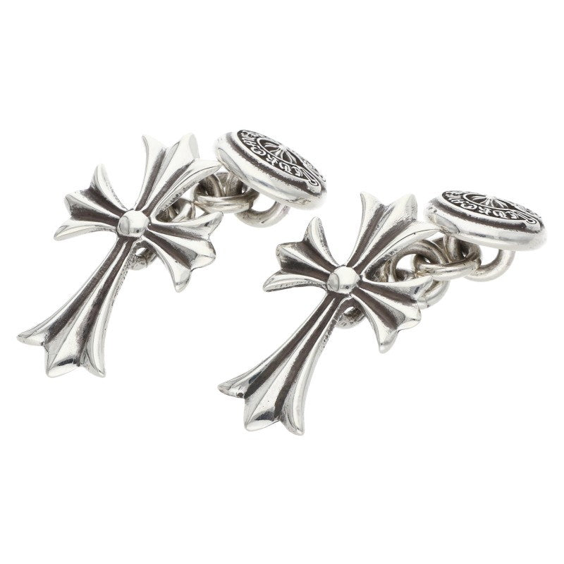 Chrome Hearts Tiny CH Cross Silver Cufflinks