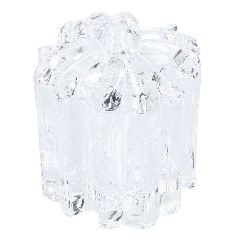 Chrome Hearts CH Plus Glass Candle Holder Clear