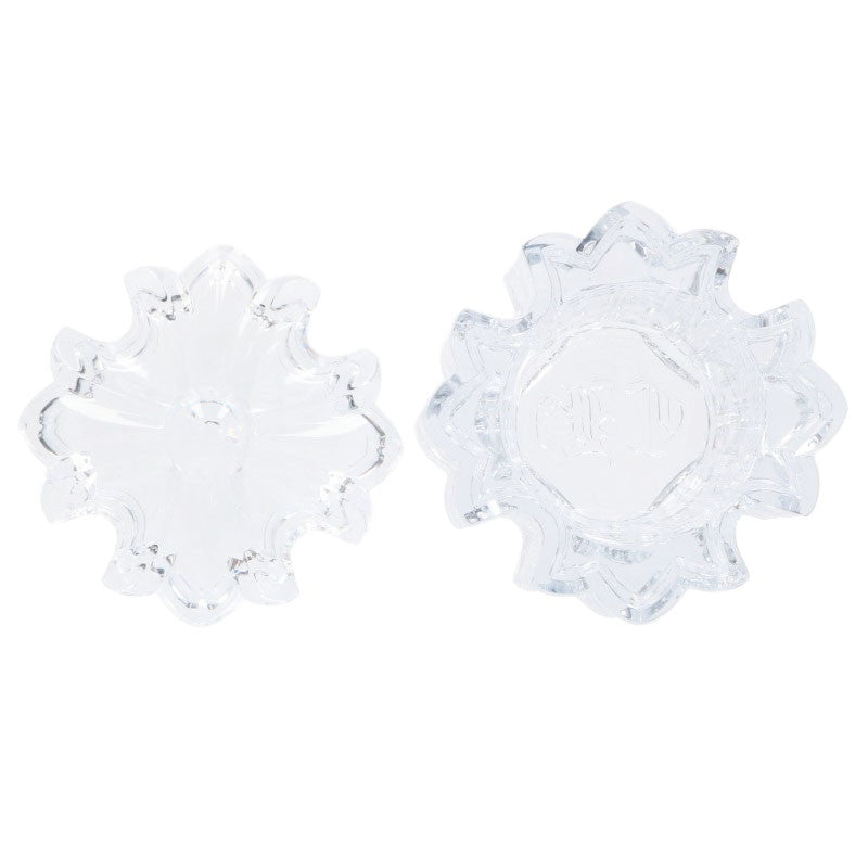 Chrome Hearts CH Plus Glass Candle Holder Clear