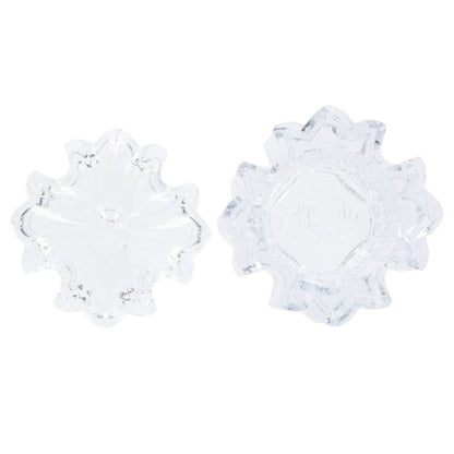 Chrome Hearts CH Plus Glass Candle Holder Clear