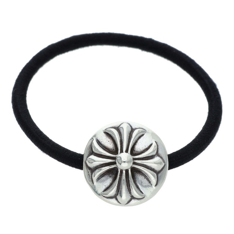 Chrome Hearts Cross Ball Button Hair Tie Silver