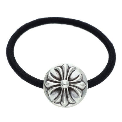 Chrome Hearts Cross Ball Button Hair Tie Silver