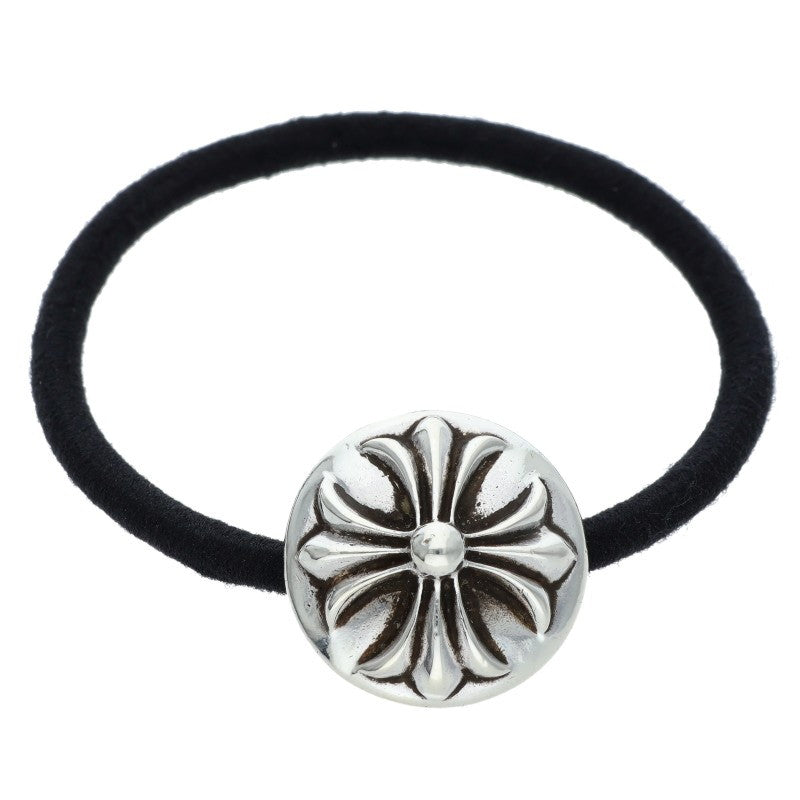 Chrome Hearts Cross Ball Button Hair Tie Silver Black