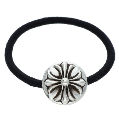 Chrome Hearts Cross Ball Button Hair Tie Silver Black