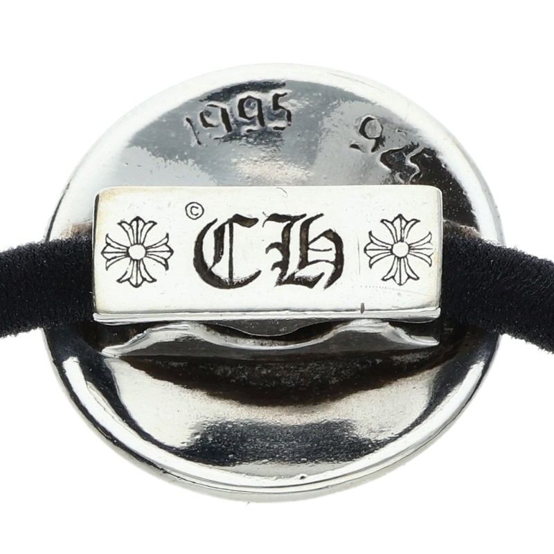 Chrome Hearts Cross Ball Button Hair Tie Silver Black